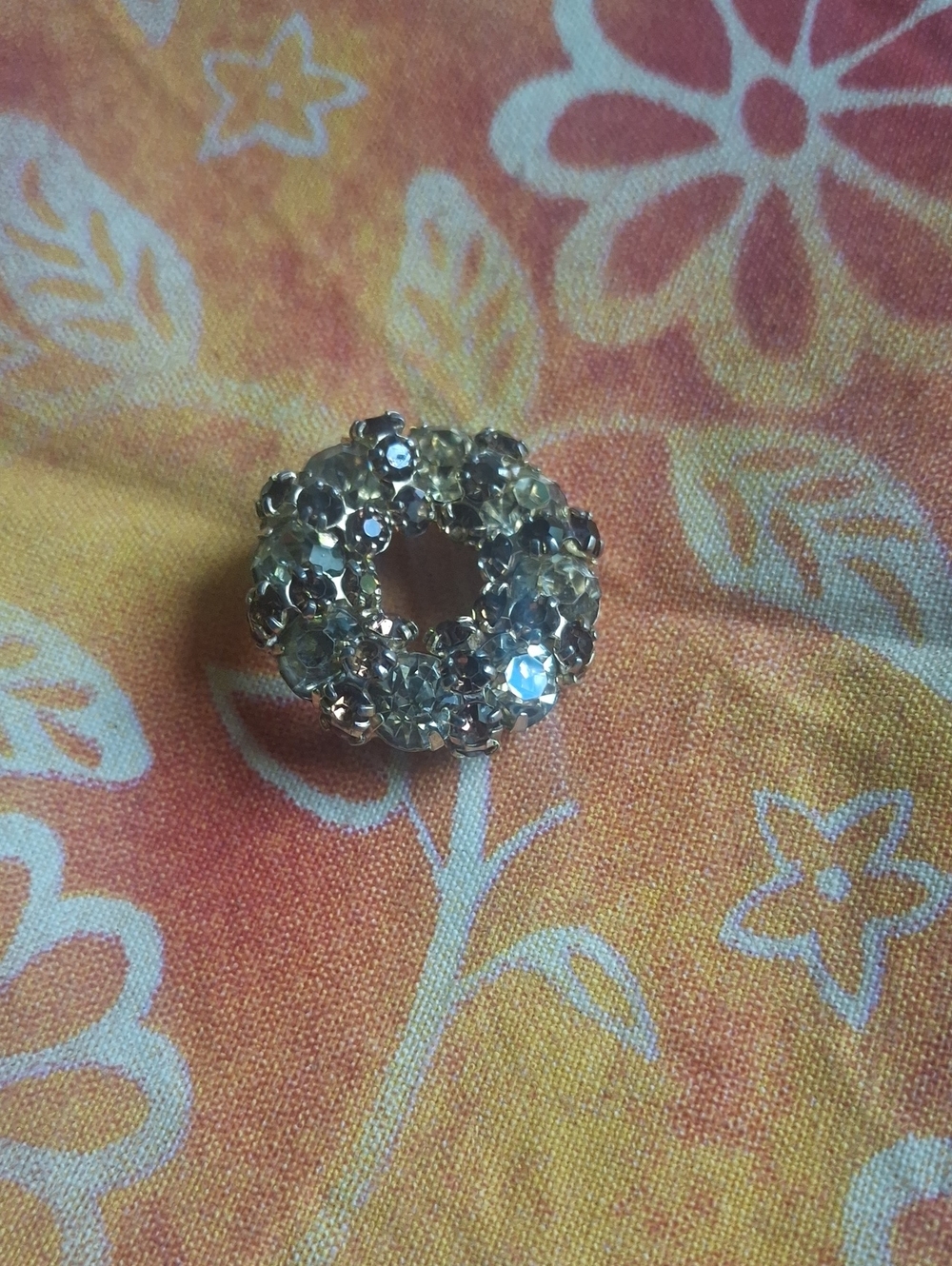 Joseph Warner Crystal Round Cluster Pendant